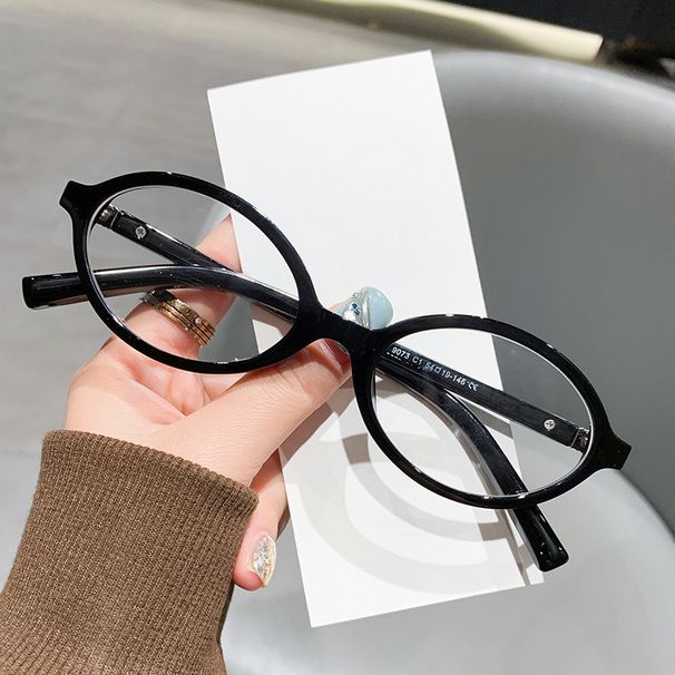 Women's Eyewear Frames Nerd Glasses Zhang Myopia Glasses Anti Blue Light Oval Retro Tortoise Shell Female Tr90 Frame_viptrois.com