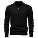 "Men's Half-Zip Fleece Lined Sweater – Trendy Autumn & Winter Pullover, Lightweight & Warm (M-4XL)"_viptrois.com