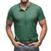 Man's clothing Men's outdoor top men's short sleeve T-shirt men's Henry bamboo cotton T-shirt_viptrois.com