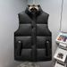 Unisex Quilted Vest – Winter Thickened Sleeveless Puffer Jacket With Stand Collar (Oversize Fit, Trendy Streetwear)_viptrois.com