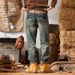 Pulse Autumn Winter Design Brand Men's Casual Loose Straight Patchwork Camouflage Harem Jeans Long Pants Trendy_viptrois.com