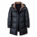 Winter New Thickened Mid-Length Jacket For Middle-aged And Young Men, Warm Casual Men's Hooded White Duck Down Coat_viptrois.com