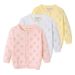 2021 Children's Clothing Love Hollow Children's Long Sleeved Sweater Jacket Baby Sweater Sunscreen Thin Girls Knitted Cardigan_viptrois.com