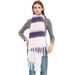 Unisex Scarf with fringes and fringes_viptrois.com