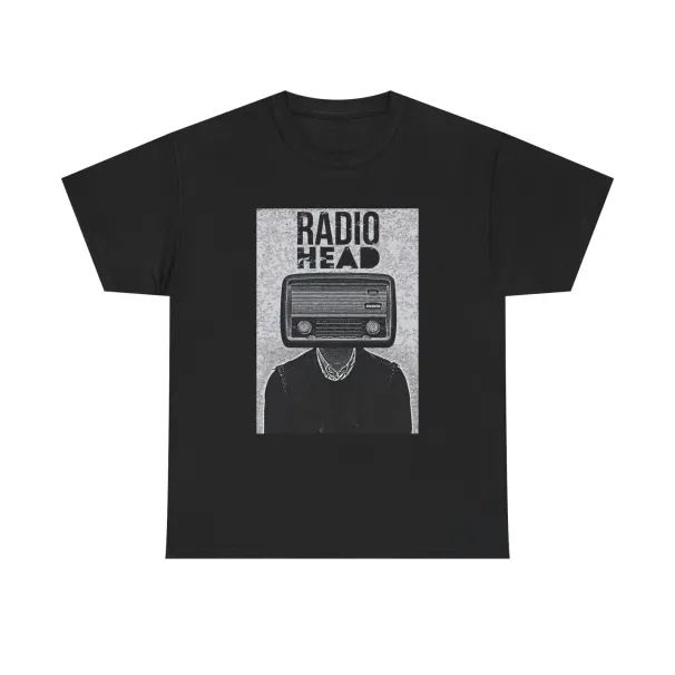 Radiohead T-Shirt Mens Womens Tees Top Vintage Retro Punk Rock California Unisex Heavy Cotton Tee_viptrois.com
