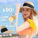 Beach Sun Straw Hats For Women, UPF 50+ UV Sun Protection Wide Brim Summer Straw Hat Foldable Packable Roll Up Cap_viptrois.com