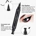 Gwong 3.5g Eyeliner Pen Double Head Waterproof Natural Extract Eyeliner Stamp Liquid Fast Drying Eyeliner Pen for Makeup_viptrois.com