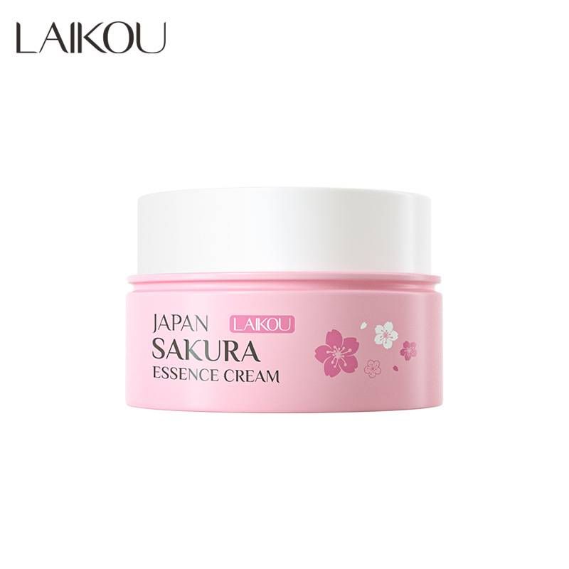 LAIKOU Japan Sakura Moisturizing Essence Cream, 8g - Mini Travel Size For Hydration And Moisturization_viptrois.com