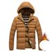 Men's Clothing Customized Light Ribs Cotton Coat Men's Winter Slim Fit Detachable Hood Plus Velvet Thickened Hooded Jacket Men_viptrois.com