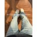 Men's Stylish Slim Fit Jeans Lightning Bolt Pattern Trendy Slightly Flared Straight Leg Trousers For Students_viptrois.com