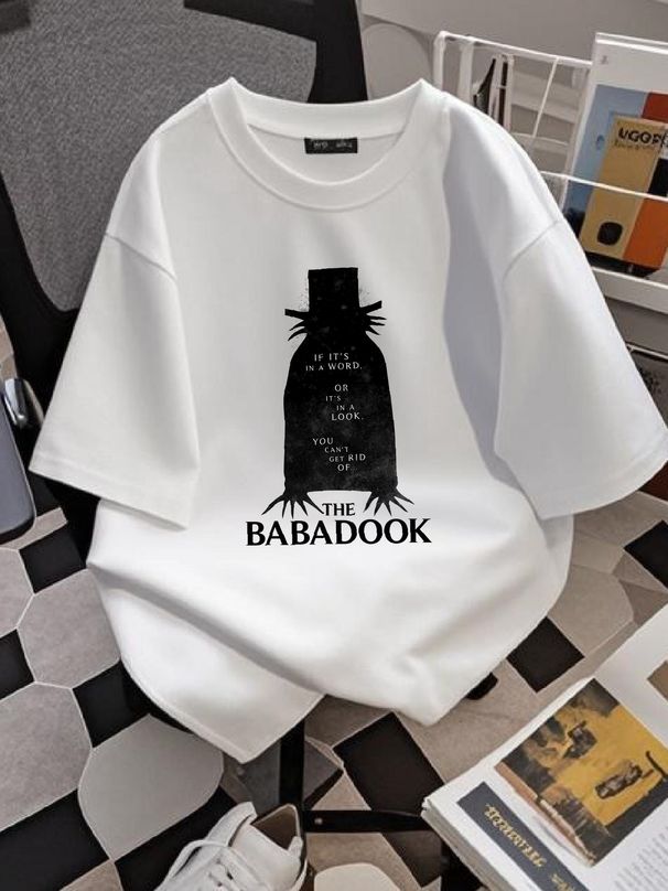 The Babadook Australian Horror Movie T Shirt Cotton Dtg Tee Casual Homme Stretched Graphic Versatile Designer Clothes Slightly_viptrois.com
