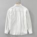 Striped Linen Long Sleeved Shirt For Men, Fashionable And Versatile, Artistic And Casual Loose Top_viptrois.com