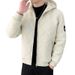 Trendy Hooded Winter Jacket For Men – Thickened Fleece-Lined Zip-Up Coat With Zipper Pockets_viptrois.com