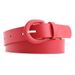 New Solid Color Needle Button Women's Fashion Decoration Jeans Versatile Simple Casual Pants Belt for Women_viptrois.com