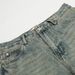 American Punk Vintage Washed Denim Wide-Leg Men's Versatile Loose Dad Faded Wasteland Straight-Leg Pants_viptrois.com