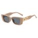 2025 New Women's Fashion Sunglasses With Personality Chain Leg Cat Eye Narrow Frame_viptrois.com