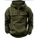 Pure Cross-Border Spring Autumn New Men's Hooded Solid Color European And American Youth Sports Multi-Pocket Patchwork_viptrois.com