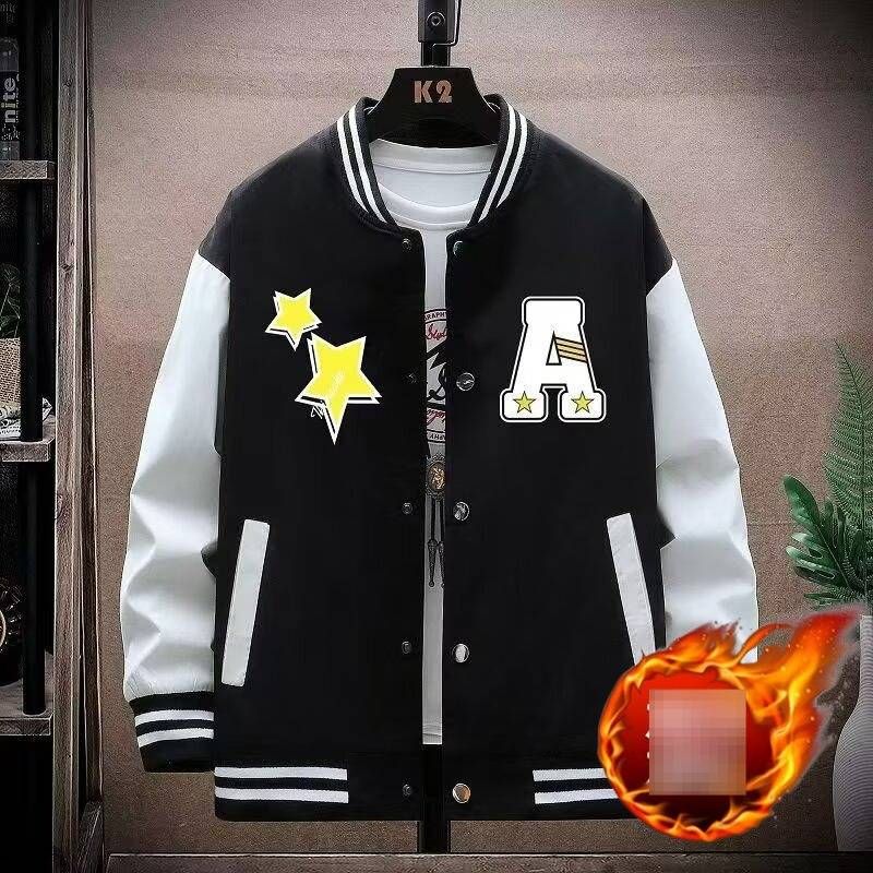 Spring And Autumn American Jacket Jacket Men's Versatile Casual Baseball Jersey Loose Trendy Jacket Men_viptrois.com