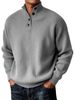 For The Autumn And Winter Of 2025, Men's Casual And Versatile Woolen Hoodie With A Stand-up Collar Sweater_viptrois.com