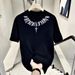 Men's Clothing Pure Cotton Printed Short Sleeved Casual Round Neck T Shirt_viptrois.com