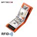 Men's Wallet Card Cases All Microfiber Leather RFID Anti Theft Wallet New Men's Carbon Fiber Plain Texture Dollar Wallet_viptrois.com