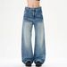 Men's Vintage Washed Jeans – Relaxed Straight Fit Denim Pants With Classic Five-Pocket Design (S-XXXL)_viptrois.com