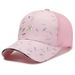 Women's Hats Fashion Duckbill Cap Colorful Letter Heat Transfer Sunshade Breathable Mesh Hat Sun Hat Casual Baseball Cap_viptrois.com