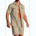 2025 Summer Men's Avant-Garde Fashion Casual Loose Sports Two-Piece Set For Men_viptrois.com