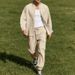 Men's Clothing Spring And Autumn New Men's Casual Linen Long Sleeved Stand Up Collar Shirt Workwear Cuffed Trousers Suit Men_viptrois.com