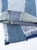 Men's Clothing High Street Stitching Washed Light-colored Jeans Men's Hiphop Trendy Straight Pants_viptrois.com