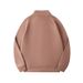 Unisex Fleece Zip-Up Jacket – 400g Thermal Lined Winter Coat With Stand Collar (Navy/Black/Heather Gray/Taupe) Minimalist Style (M-2XL)_viptrois.com