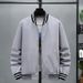 Men's Korean Style Stand Collar Jacket – Trendy Lightweight Coat | Black/Grey/Blue | Plus Size M-5XL | Urban Casual & Workwear_viptrois.com