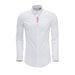 Men's Clothing Men's Long Sleeve Shirt Plum Blossom Embroidery Fashionable Casual Top Wrinkle Free Cotton Trendy Brand Long Sleeve Shirt Plum Blossom_viptrois.com