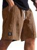 Men's Daily Jacquard Texture Fashion Logo Casual Comfort Shorts_viptrois.com