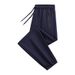 Men's Breathable Jogger Pants With Adjustable Drawstring Waist, Lightweight & Comfortable For Casual & Sports Wear (Black, Blue, Brown, Gray)_viptrois.com