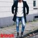 Loom Loom 2019 Winter New Solid Color Simple Men's Mid-Length Wool Coat_viptrois.com
