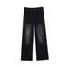 Streetwear Lightning Wash Jeans – Vintage High-Street Relaxed Fit With Artistic Crackle Fading & Unisex Styling_viptrois.com