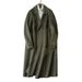 Loom Loom Europe Station 2025 Winter New Men's Hot-Selling Double-Sided Long Korean Style Simple Elegant Personality Wool Coat_viptrois.com