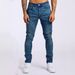 Men's Clothing Jeans Ins Trendy Slim Denim Trousers_viptrois.com