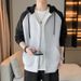 Men's Cardigan Sweater Autumn And Winter Explosive Hooded Teen Casual Versatile Jacket_viptrois.com
