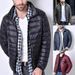 Men's Slim-Fit Stand Collar Lightweight Padded Jacket – Minimalist Korean Style (M-5XL, Black/Army Green/Navy/Burgundy)_viptrois.com