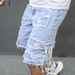 Men's Clothing Casual Slim Denim Small Leg Quarter Pants Personalized Trendy Jeans_viptrois.com