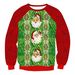 Pure 2024 Independent Station Christmas 3D Crew Neck Loose Pullover Men's Digital Print Sweatshirt European And_viptrois.com
