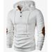 Men's Casual Hooded Pullover Sweatshirt With Color Block Design - Lightweight Polyester Streetwear For Everyday Comfort (S-2xl)_viptrois.com