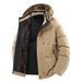 Men's Graphene-Infused Thermal Jacket – Detachable Hood, Slim Fit Corduroy Coat (Lightweight Warmth For Fall/Winter, Black/Red/Khaki)_viptrois.com