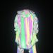 Men's Clothing colorful reflective windbreaker laser luminous mid length jacket coat_viptrois.com