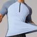 Men's Clothing Suit Men's Ice Silk Elastic Quick Drying Clothes Short Sleeved Summer Sports Track And Field Running T Shirt_viptrois.com