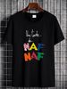 Une Touche De Naf Naf Size L Vintage T-shirt , Tee 1990`s Stretched Designer Clothes Unisex Breathable Fashion Summer Comfortable Homme Graphic_viptrois.com