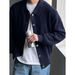 Men’s Slim-Fit Lapel Cardigan | Korean-Style Knit Sweater For Fall (M-3XL, Military Green & More)_viptrois.com