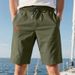 Men's Casual Shorts Breathable Polyester Summer Shorts For Sports Outdoor Slim Fit Multiple Colors Black, White, Gray, Army Green, Khaki, Blue_viptrois.com